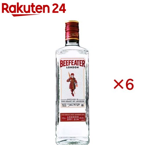 ビーフィーター ジン 40度(700ml×6セット) rakuten24-11433159 楽天24 パッケージ画像