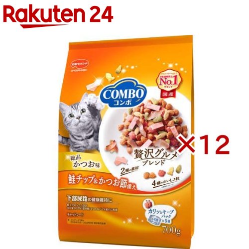 コンボ 猫下部尿路の健康維持 かつお味・鮭チップ・かつお節添え(5袋入×12セット(1袋140g))