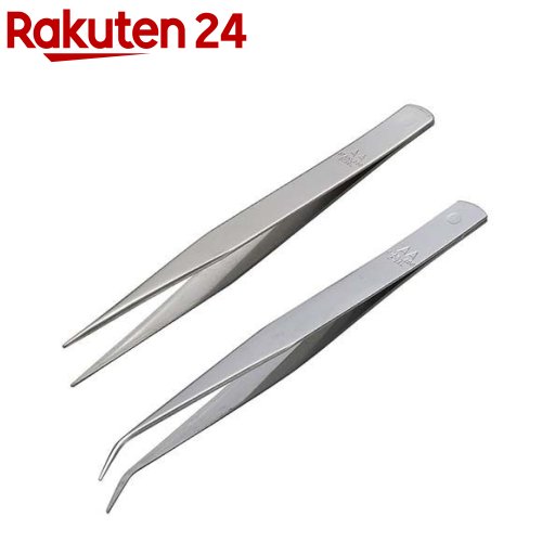 ANEX ピンセット AAタイプ125mm 直・先曲 No.ATW-S3(1セット)【ANEX】