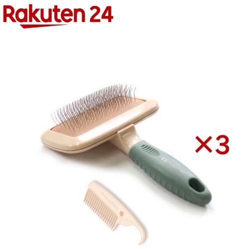 ペット美容室 角型スリッカーブラシ S(3セット)