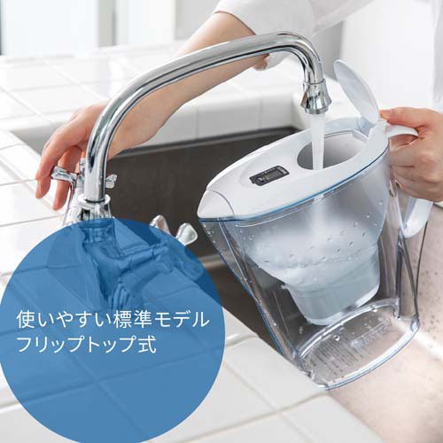 ブリタ ポット型浄水器 マレーラ マクストラプロ カートリッジ 3個付き(4セット)【...