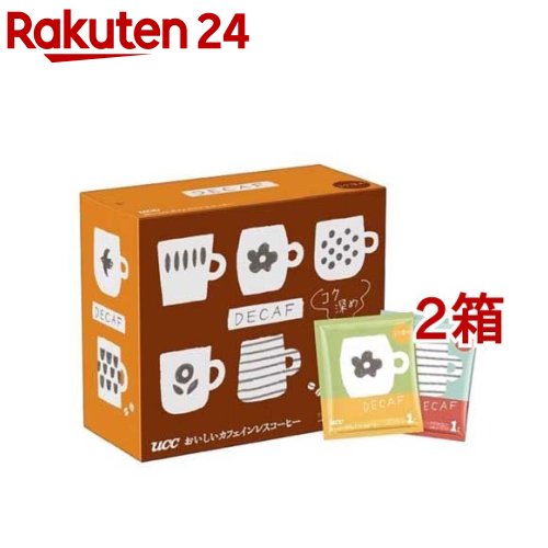 UCC おいしいカフェインレスコーヒー ワンドリップコーヒー コク深め(50杯分*2箱セット)【おいしいカフェインレスコーヒー】