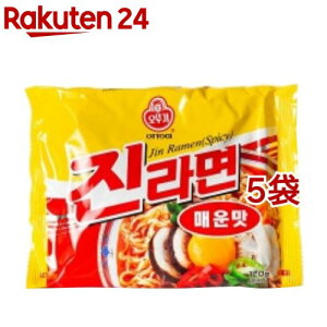 オットギ ジンラーメン 辛口(120g*5袋セット)【オットギ】