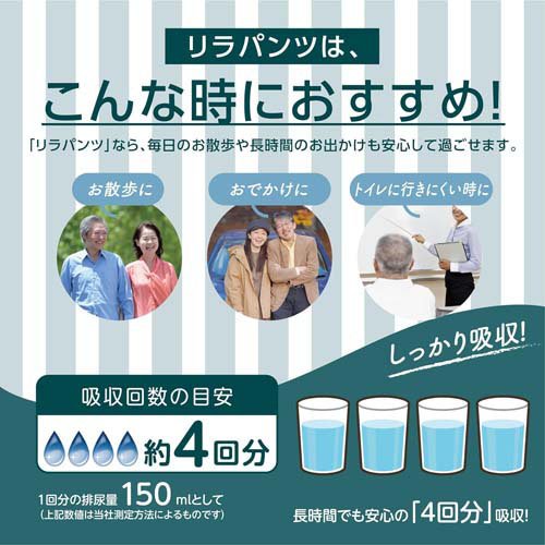 リラパンツ ふつう 4回分 ホワイト L(20枚)【リラパンツ】
