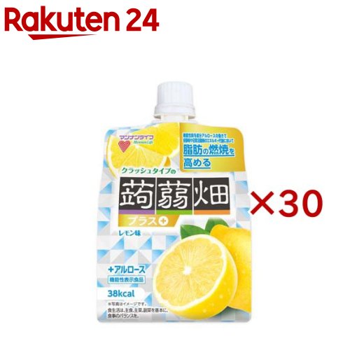 クラッシュタイプの蒟蒻畑 プラス レモン味(150g×30セット)【蒟蒻畑】