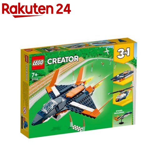 レゴ(LEGO) クリエイター 超音速ジェット 31126(1セット)【レゴ(LEGO)】[おもちゃ 玩具 男の子 女の子 子供 6歳 7歳 8歳 9歳] 1