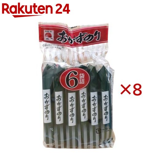 お店TOP＞健康食品＞植物由来サプリメント＞海藻類＞海苔＞おかずのり おはようさん (6袋入×8セット(1袋6枚))【おかずのり おはようさんの商品詳細】●色・艶の良い韓国産のすさび海苔を使用し、若干甘めのたれに唐辛子エキスでアクセントを付...