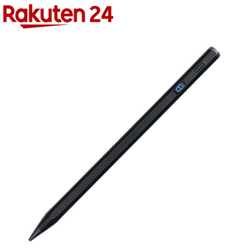 Digio iPad専用充電式タッチペン デジタル表示タイプ ブラック TPEN-005BK(1個)【D...