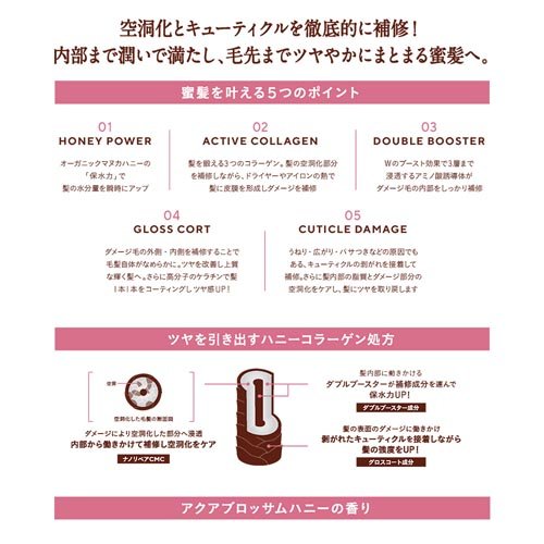ハニーク リッチグロス シャンプー シャイニー(450ml×3セット)【ハニーク】