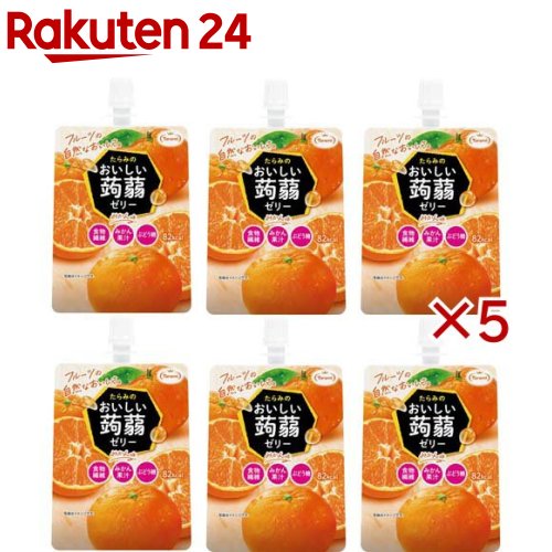 たらみ おいしい蒟蒻ゼリー みかん味(6個入×5セット(1個150g))【たらみ】