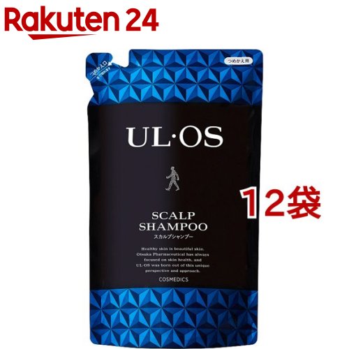 楽天楽天24ウルオス（UL・OS／ウル・オス） 薬用スカルプシャンプー つめかえ用（420ml*12袋セット）【ウルオス（UL・OS）】[ノンシリコン スカルプ 清涼感 パラベンフリー]