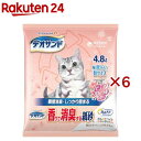 デオサンド 香りで消臭する紙砂 RefF ピュアフローラルの香り 猫用(4.8L×6セット)【デオサンド】(4)