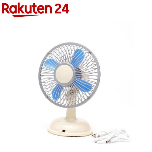 レトロ ミニ扇風機 卓上 電池式・USB QT-628(1台)【ヒラカワ】