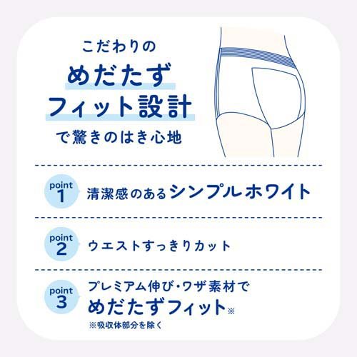 アテント 超うすパンツ 下着爽快 シンプルホワイト L(32枚入*2袋セット)【アテント】