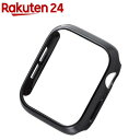 エレコム アップルウォッチ 44mm用 保護ケース バンパー ブラック AW-20MBPPBK(1個)【エレコム(ELECOM)】