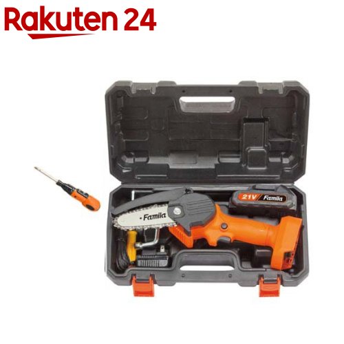 充電式LEDライト付きハンディーチェーンソー +充電式小型電動ドライバー 04622(1セット)