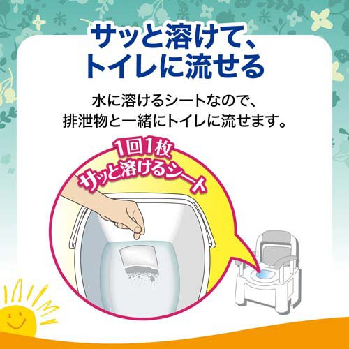 エールズ 介護用 消臭力 ポータブルトイレ消臭シート(30枚入*5袋セット)【エールズ】 3