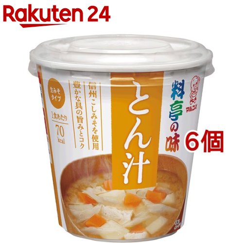 マルコメ カップ 料亭の味 とん汁(6コ)【z7h】【料亭の味】[味噌汁]