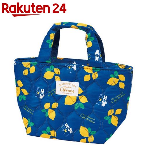 キルティング生地 ランチバッグ リサとガスパール レモン柄 KKLB2(1個)