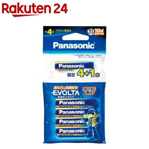 パナソニック アルカリ乾電池 エボルタ 単4形(5本入)【エボルタ(EVOLTA)】のサムネイル