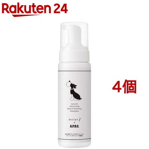 お店TOP＞ペット用品＞グルーミング・グッズ＞犬用 ソープ・シャンプー＞ドライシャンプー(犬用)＞A.P.D.C. おひげ用ナチュラルホワイトニングフォーミングシャンプー (180ml*4個セット)【A.P.D.C. おひげ用ナチュラルホワイトニングフォーミングシャンプーの商品詳細】●洗い流しのいらない泡シャンプーで愛犬をすっきり清潔に。●きめ細かい泡が表面だけでなく毛穴にまで届き、天然由来成分100％だから拭き取るだけでOK。●すばやくケアが完了するから忙しい毎日のお手入れにもオススメです。【使用方法】汚れが気になる部分や体全体を泡でマッサージするようになじませます。クシでとかすとより効果的です。その後、濡れたタオルなどで拭き取ってください。【成分】※複合アミノ酸、ボタンエキス、※アルギニン、※シュガーエステル、アスパラギン酸、ココイルグルタミン酸、※グリシルグリシン、※バリン、※ポリリジン、※グルタミン、※アラニン、※超電解イオン水(※食品添加物グレード)【原産国】日本【ブランド】A.P.D.C.【発売元、製造元、輸入元又は販売元】たかくら新産業こちらの商品は、ペット用の商品です。※説明文は単品の内容です。リニューアルに伴い、パッケージ・内容等予告なく変更する場合がございます。予めご了承ください。・単品JAN：4528636806811たかくら新産業106-0031 東京都港区西麻布2-13-6K's西麻布3F03-5466-3920広告文責：楽天グループ株式会社電話：050-5577-5043[ペットのサークル・雑貨など/ブランド：A.P.D.C./]