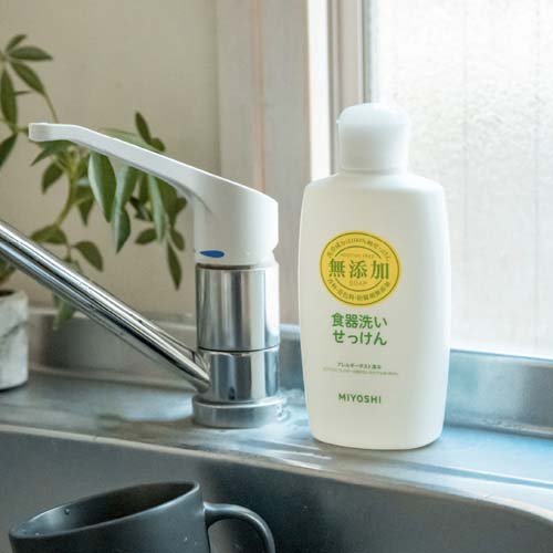 ミヨシ石鹸 無添加 食器洗いせっけん リフィル(350ml*4コセット)【ミヨシ無添加シリーズ】 rakuten24-10825311 楽天24 サンプル画像3