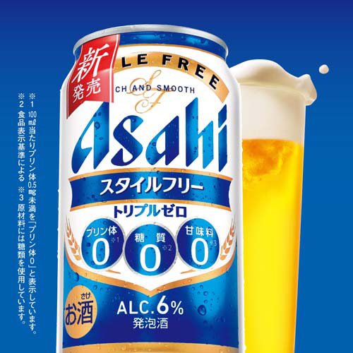 アサヒスタイルフリートリプルゼロ 缶(24本入×4セット(1本500ml))[アサヒビール/発...