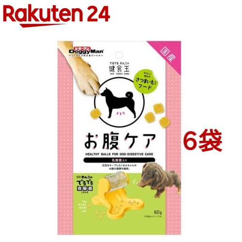 ドギーマン でるでる わんこの健食玉 お腹ケア(60g*6袋セット)