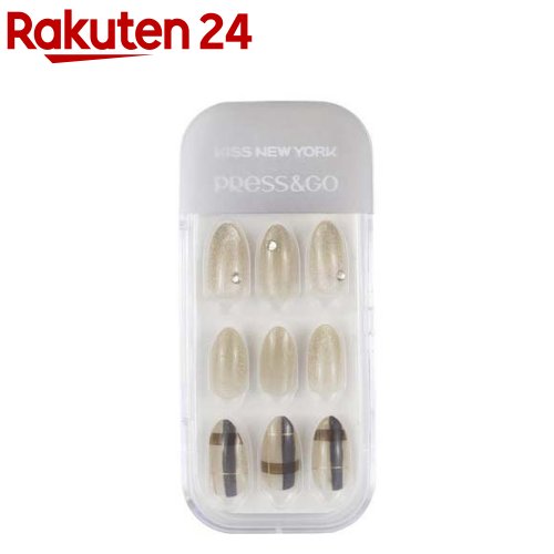 お店TOP＞化粧品＞ネイルケア・アート＞ネイルメイク＞ネイルチップ＞プレス＆ゴー エレガント MPG21J (30枚入)【プレス＆ゴー エレガント MPG21Jの商品詳細】●プレスアンドゴーからELEGANTシリーズが！●BIGストーンやジュエリー、グリッターなど華やかなスペシャルデザインで、デザインを楽しめます！【使用方法】★「Press＆Go」装着方法(1)まず、自爪の汚れやマニュキュアなどをきれいに拭き取り、しっかり手を洗ってください。(2)お手持ちの除光液等を使い、爪表面をきれいに拭いて消毒をしてください。(3)自爪にあった「Press＆Go」を選んでください。もしサイズが合わない場合はネイルファイルを使ってサイズを調整してください。装着前にはプッシャーで甘皮を押し上げてください。(注)「Press＆Go」は柔らかく丈夫な素材で出来ています。装着すると少し広がりますので、見た目で少し小さめのサイズを選ぶことをおすすめします。(4)「Press＆Go」の裏面の粘着フィルムをはがし、タブが付いた方を甘皮に向けて斜め上方向から軽く押さえ付けるように貼ってください(甘皮から1mm程度離して貼ってください)。(5)親指を使って、しっかり密着するまで押しつけてください。(注)「Press＆Go」は、親指でしっかり密着するまで押さえ付ける必要があるので、サイズの小さい小指から順番に装着して、親指は最後に装着することをおすすめします。★「Press＆Go」のはがし方(1)「Press＆Go」の側面から、ゆっくりとはがしてください。はがれにくい場合は、お手持ちの除光液か甘皮オイルを自爪との境目に塗布し、16分程待ってからゆっくりはがしてください。(2)はがした後は、手をきれいに洗い、甘皮オイル等で爪全体をマッサージしてください。【セット詳細】・ネイルチップ：30枚入(12サイズ)・ネイルファイル：1本【注意事項】・傷、湿疹はれもの等の異常がある場合には使用しないでください。・アレルギー体質の方及び爪に異常がある方は使用しないでください・衛生管理をしっかり行い、爪に異常を感じたら医師にご相談ください。・極端に高温または低温の場所、直射日光があたる場所には置かないでください。【原産国】中国【ブランド】Press＆Go【発売元、製造元、輸入元又は販売元】KISS JAPANリニューアルに伴い、パッケージ・内容等予告なく変更する場合がございます。予めご了承ください。KISS JAPAN神奈川県横浜市神奈川区栄町5-1横浜クリエーションスクエア2階045-594-8790広告文責：楽天グループ株式会社電話：050-5577-5043[ネイル用品/ブランド：Press＆Go/]