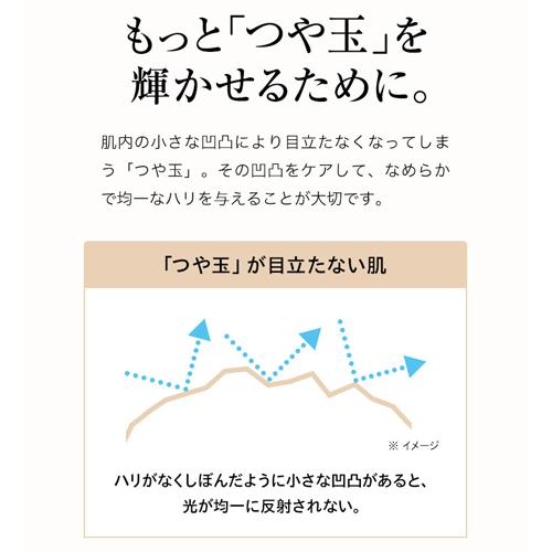 濃密なうるおいによってハリ肌を目指す、つや玉続く化粧水