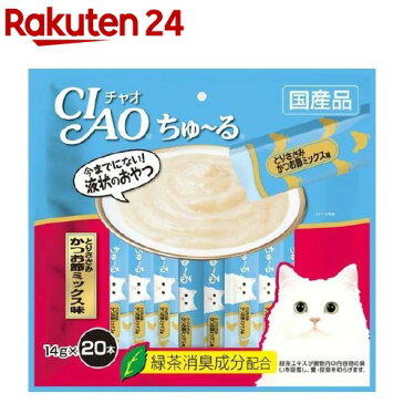 チャオ ちゅ〜る とりささみ かつお節ミックス味(14g*20本入)【ちゅ〜る】