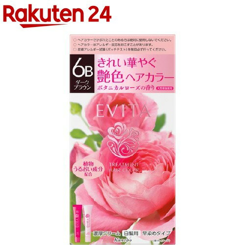 エビータ トリートメントヘアカラー6B ダークブラウン(医薬部外品)(45g+45g)【kane07】【ka9o】【EVITA(エビータ)】