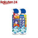 虫こないアース あみ戸 窓ガラスに 虫除けスプレー 屋外専用(450mL×2本)【虫こないアース】