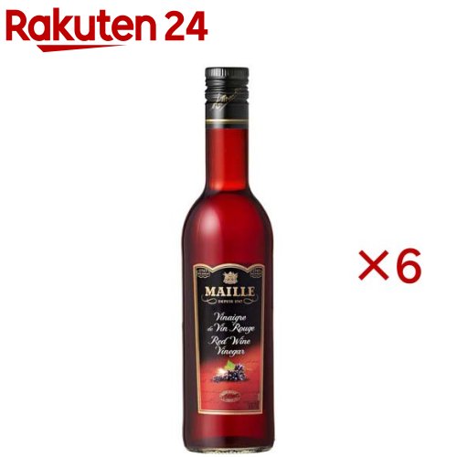 S＆B MAILLE 赤ワインビネガー(500ml×6セット)