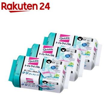トイレクイックル トイレ掃除シート 詰め替え(10枚入*3個セット)【クイックル】