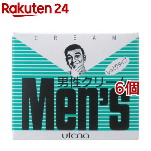 ウテナ 男性クリーム しっとり(60g*6個セット)【ウテナ】