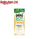 お店TOP＞健康食品＞プロテイン＞プロテイン容量・タイプ別＞乳飲料＞明治 ザバス SOY PROTEIN バナナ風味 (200ml×24本入)【明治 ザバス SOY PROTEIN バナナ風味の商品詳細】●引き締めたいカラダづくりをサポートするソイプロテインを15g、カラダづくりに必要なビタミンD・ビタミンB6を配合し、ソイと相性の良いバナナ風味。●運動後に飲むだけで喉の渇きを癒しながら、引き締めたいカラダづくりをサポートできるプロテインドリンク「(ザバス)SOY PROTEIN(ソイプロテイン)バナナ風味」。【品名・名称】清涼飲料水【明治 ザバス SOY PROTEIN バナナ風味の原材料】大豆たんぱく質(国内製造)、難消化性デキストリン／酸味料、安定剤(セルロース、カラギナン)、香料、ビタミンC、甘味料(アセスルファムK、スクラロース)、ビタミンE、調味料(アミノ酸等)、ビタミンB6、ビタミンD【栄養成分】1本(200ml)当たりエネルギー：81kcal、たんぱく質：15.0g、脂質：1.0g、炭水化物：4.0g(糖質：1.9g、食物繊維：1.4-2.7g)、食塩相当量：0.91g、ビタミンB6：0.65mg、ビタミンD：5.1-16.0μg【アレルギー物質】大豆【保存方法】直射日光や高温を避けて保存してください。【注意事項】開封後の取扱：10度以下で保存し、すぐにお飲みください。※段ボール開封時に、カッター等の鋭利なもので切ると、中の製品を傷つけてしまう恐れがあります。開封の際はご注意ください。【原産国】日本【ブランド】ザバス(SAVAS)【発売元、製造元、輸入元又は販売元】明治商品に関するお問い合わせは、下記までお願いいたします。受付時間：9：00-17：00(土日祝、年末年始除く)おかし：0120-041-082一般食品：0120-370-369ベビー：0120-358-369栄養食品・流動食(メイバランス他)：0120-201-369スポーツ(ヴァーム他)・美容・健康：0120-858-660飲料：0120-598-369リニューアルに伴い、パッケージ・内容等予告なく変更する場合がございます。予めご了承ください。明治東京都中央区京橋2-2-1 ※お問合せ番号は商品詳細参照広告文責：楽天グループ株式会社電話：050-5577-5043[プロテイン/ブランド：ザバス(SAVAS)/]