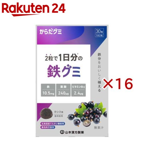 からだグミ 鉄グミ(30粒入×16セット)