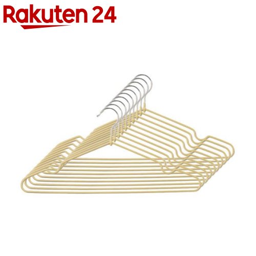 アイメディア すべり落ちにくいハンガー ライトベージュ(10本)【アイメディア】