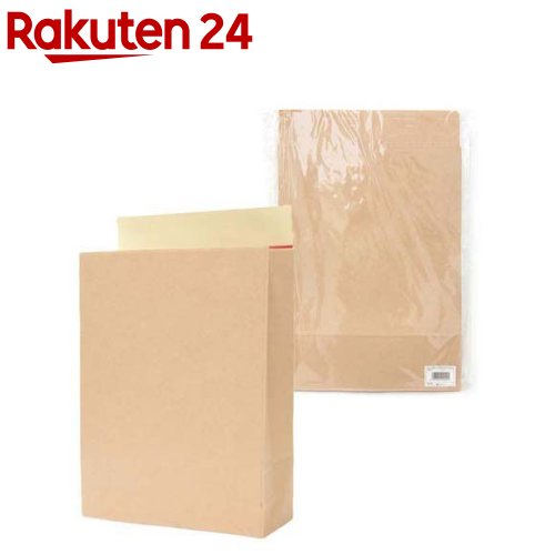ネクスタ 宅配袋 大 封筒 開封テープ付き カッター不要 クラフト 無地 紙袋(10枚)