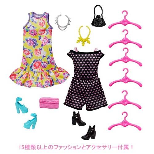 バービーとパープルのクローゼット ドール＆ファッションセット HJL66(1セット)【バービー(Barbie)】[着せ替え人形 ハウス 洋服 クローゼット お人形セット] 2