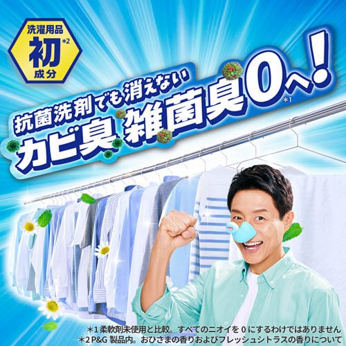 レノア 超消臭1WEEK 柔軟剤 部屋干し おひさまの香り 詰め替え(340mL×16セット)【...