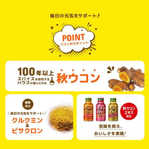 ウコンの力 パイン&ピーチ味(100ml*6本入)【ウコンの力】