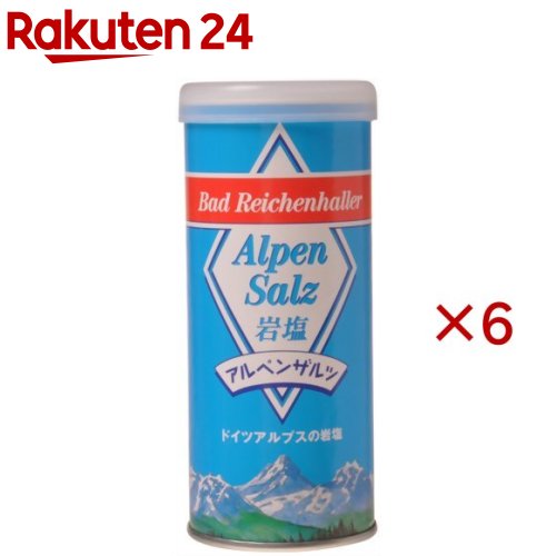 お店TOP＞フード＞調味料・油＞塩＞岩塩＞アルペンザルツ 岩塩 (250g×6セット)【アルペンザルツ 岩塩の商品詳細】天然の岩塩層から採取された岩塩です。まろやかでどんな料理にも合い、素材の美味しさを引き立てます。特にお肉料理におすすめです。素材にまんべんなく振ることができる固まりにくい塩です。【アルペンザルツ 岩塩の原材料】原材料名：岩塩、炭酸カルシウム、炭酸マグネシウム【栄養成分】原材料名：岩塩、炭酸カルシウム、炭酸マグネシウム【原産国】ドイツ【ブランド】アルペンザルツ【発売元、製造元、輸入元又は販売元】SKWイーストアジア※説明文は単品の内容です。リニューアルに伴い、パッケージ・内容等予告なく変更する場合がございます。予めご了承ください。・単品JAN：4001475401664SKWイーストアジア広告文責：楽天グループ株式会社電話：050-5577-5043[調味料/ブランド：アルペンザルツ/]