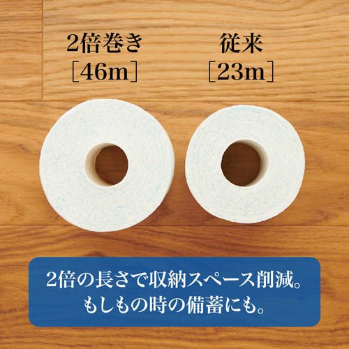 エリエール イーナ トイレットティシュー シャワー用 ダブル(12ロール*6袋セット)【エリエール】 rakuten24-11079598 楽天24 サンプル画像2
