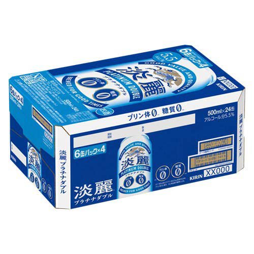 キリン 淡麗プラチナダブル(24本×2セット(1本500ml))【淡麗プラチナダブル】[発泡酒 糖質ゼロ プリン体ゼロ] rakuten24-11287931 楽天24 サンプル画像2