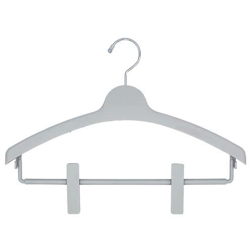 モノクローゼット トップスハンガー クリップバー グレー 洋服 収納(1本)【シンコハンガー】 [2]