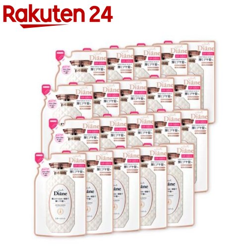 お店TOP＞化粧品＞ヘアケア＞トリートメント・ヘアパック＞トリートメント インバスタイプ＞ダイアン パーフェクトビューティー トリートメント エクストラシャイン 詰替 (330ml*20袋セット)商品区分：化粧品【ダイアン パーフェクトビューティー トリートメント エクストラシャイン 詰替の商品詳細】●オーガニックアルガンオイル(*1)とビューティーケラチン処方でダメージを補修●「キューティクルケラチン(*2)」がキューティクルを整えて、うねりがちな髪やくせ毛も、毛先までうるおうふわっさらストレートへ導きます。●エクストラストレートは、髪のうねりや広がりを抑えた仕上がりに着目したシリーズです。●オーガニックアルガンオイル(*1)、オーガニックサポテオイル(*3)、オーガニックバオバブオイル(*4)、オーガニックキヌアオイル(*5)、オーガニックプルーンオイル(*6)配合*1 アルガニアスピノサ核油(保湿成分)*2 ラウリルジモニウムヒドロキシプロピル加水分解ケラチン(羊毛)・ヒドロキシプロピルトリモニウム加水分解ケラチン(補修成分)*3 ポウテリアサポタ種子油(保湿成分)*4 バオバブ種子油(保湿成分)*5 キノア種子油(保湿成分)*6 プルーン種子エキス(保湿成分)【販売名】パーフェクトビューティーESヘアトリートメント【使用方法】(1)シャンプー後、軽く髪の水気をきります。(2)適量を手にとり、髪全体になじませます。(3)しばらく置いた後、よくすすいでください。※シリーズでお使い頂くと、より一層効果的です。【成分】水、セテアリルアルコール、ジメチコン、γ-ドコサラクトン、クオタニウム-18、クオタニウム-33、コレステロール、セラミドEOP、セラミドNG、セラミドNP、セラミドAG、セラミドAP、PG、加水分解ケラチン(羊毛・羽毛)、アルガニアスピノサ核油、マンゴー種子油、テオブロマグランジフロルム種子脂、プルーン種子エキス、カラパグアイアネンシス種子油、スクレロカリアビレア種子油、バオバブ種子油、ヤシ油、ポウテリアサポタ種子油、ケラチン(羊毛)、白金、加水分解コラーゲン、ヒアルロン酸Na、コラーゲン、加水分解コンキオリン、セテアラミドエチルジエトニウム加水分解コメタンパク、ピタヤ果実エキス、テルミナリアフェルジナンジアナ果実エキス、ミクロシトルスオウストララシカ果実エキス、加水分解ヒアルロン酸アルキル(C12-13)グリセリル、加水分解ヒアルロン酸、アルガニアスピノサ芽細胞エキス、リンゴ果実培養細胞エキス、アンズ核油、水添アンズ核油、水添アルガニアスピノサ核油、ヒアルロン酸ヒドロキシプロピルトリモニウム、ローカストビーンヒドロキシプロピルトリモニウムクロリド、塩化ヒドロキシプロピルトリモニウムデンプン、コロハヒドロキシプロピルトリモニウムクロリド、ヒマシ油、パルミチン酸エチルヘキシル、ダイズステロール、プロパンジオール、ダイマージリノール酸ダイマージリノレイルビス(ベヘニル／イソステアリル／フィトステリル)、ヘキサ(ヒドロキシステアリン酸／ステアリン酸／ロジン酸)ジペンタエリスリチル、イソステアリン酸水添ヒマシ油、グルコース、BG、ジメチコノール、乳酸Na、塩化Na、炭酸水素Na、シメン-5-オール、ヒドロキシエチルセルロース、尿素、キサンタンガム、セルロースガム、トリ水添ロジン酸グリセリル、レシチン、イソマルト、ステアルトリモニウムクロリド、セトリモニウムクロリド、ジココジモニウムクロリド、ベヘントリモニウムクロリド、イソプロパノール、グリセリン、変性アルコール、乳酸、トコフェロール、フェノキシエタノール、EDTA-2Na、安息香酸Na、香料、カラメル【注意事項】・頭皮に傷、はれもの、しっしん等、異常のある時は、ご使用にならないでください。・使用中や使用後に、赤み、はれ、かゆみ、刺激等の異常が現れた時は使用を中止し、皮膚科医へ相談してください。使い続けると症状が悪化することがあります。・目に入らないようにご注意ください。目に入った場合は、こすらずにすぐ洗い流してください。目に異物感が残る場合は、眼科医にご相談ください。・極端に高温又は低温の場所、直射日光のあたる場所には保管しないでください。・乳幼児の手の届かない場所で保管してください。・天然由来原料を使用しておりますため、保存状況により色に違いが生じる場合がありますが、品質には問題ございません。【原産国】日本【ブランド】ダイアン パーフェクトビューティー【発売元、製造元、輸入元又は販売元】ネイチャーラボ※説明文は単品の内容です。商品に関するお電話でのお問合せは、下記までお願いいたします。受付時間 平日9：00-18：00(土・日・祝日年末年始を除く)ランドリン／ラボン：0120-880-337リッツ(化粧品)／フレイオイル：0120-130-311トゥービー・ホワイト／トゥービー・フレッシュ：0120-178-911モイストダイアン：0120-112-285MARO／MARO17：0120-234-623その他：0120-155-335※パッケージデザイン等は予告なく変更されることがあります。リニューアルに伴い、パッケージ・内容等予告なく変更する場合がございます。予めご了承ください。(Moist Diane TREATMENT PERFECT BEAUTY EXTRA SHINE)・単品JAN：4560119224231ネイチャーラボ東京都渋谷区広尾1-1-39 恵比寿プライムスクエアタワー11階 ※お問合せ番号は商品詳細参照広告文責：楽天グループ株式会社電話：050-5577-5043[リンス・コンディショナー/ブランド：ダイアン パーフェクトビューティー/]