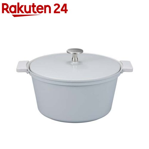 軽量無水調理鍋20cmグレーガスI...