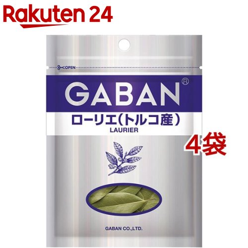 ギャバン ローリエ トルコ産 ホール 袋 4g*4袋セット 【ギャバン GABAN 】